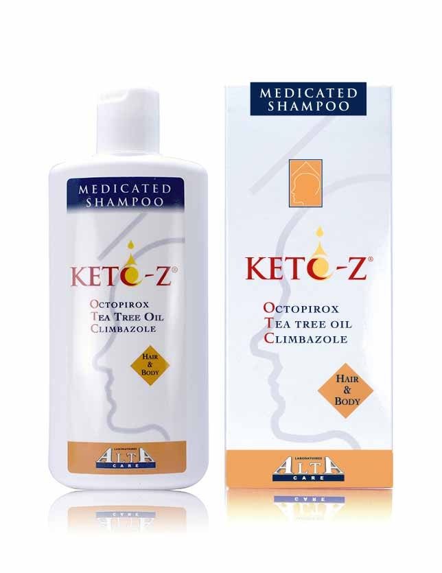 Keto-Z Shampoo antibacterial cleanser for hair and body infections